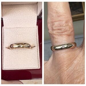 10K Yellow Gold & Diamonds Wedding Band